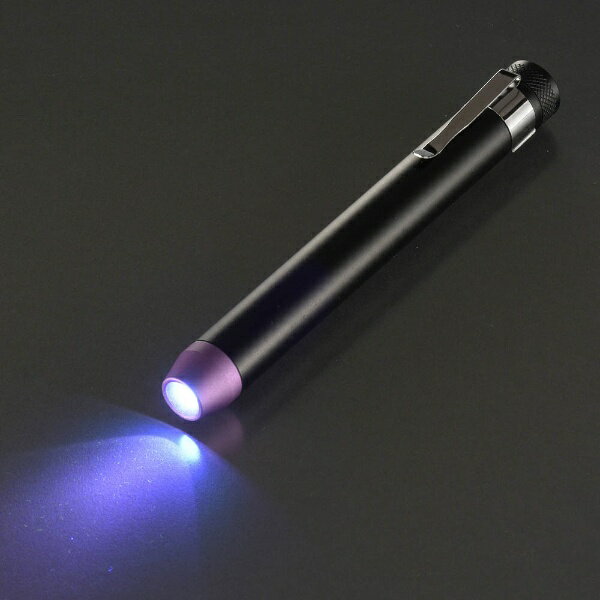 オーム電機｜OHM ELECTRIC LEDUVブラックライト375nm LHA-UV375/1-K2 [単4乾電池×2]