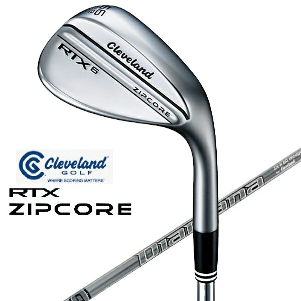 クリーブランド｜Cleveland GOLF ウェッジ RTX 6 ZIPCORE ツアーサテン 60.0° Midグラインド バンス角：10.0° 《Diamana for CG II カーボンシャフト》硬さ(Flex)：ウェッジフレックス