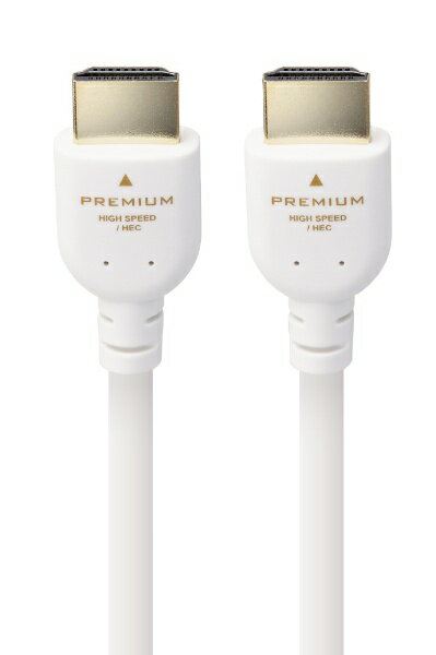 쥳ELECOM 1m HDMI֥ Premium HDMI 4K 60P ۥ磻 DH-HDPS14E10WH