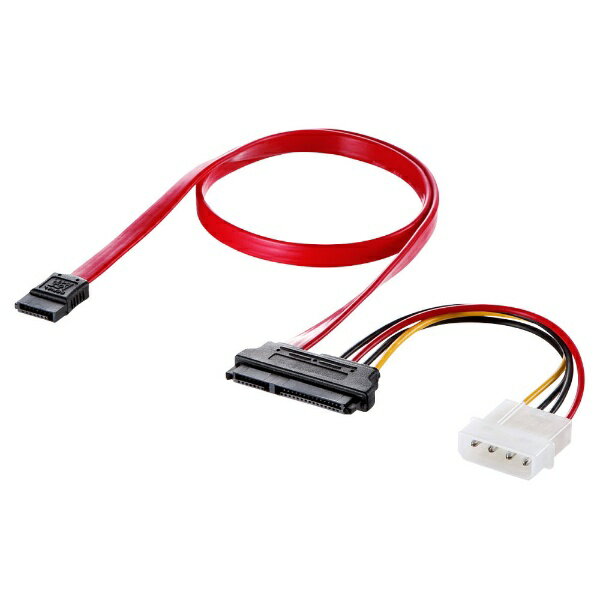 掠ץ饤SANWA SUPPLY ηꥢATA֥ [SATA7Pin᥹/54Pin  SATA7Pin᥹SATA15Pin᥹η] 0.5m TK-PWSATA7-05