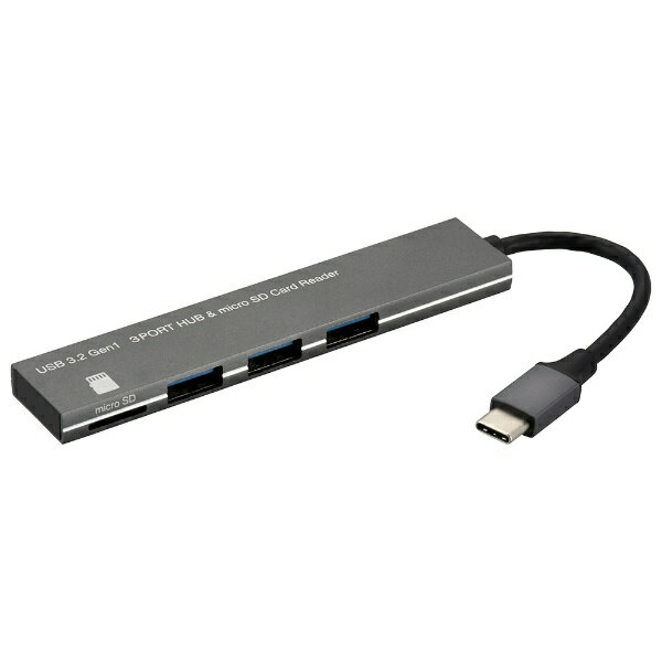 Usb Hubs - オーム電機｜OHM ELECTRIC ［USB-C オス→メス microSDカードスロット / USB-Ax3］変換アダプタ PC-SH3PC08-H