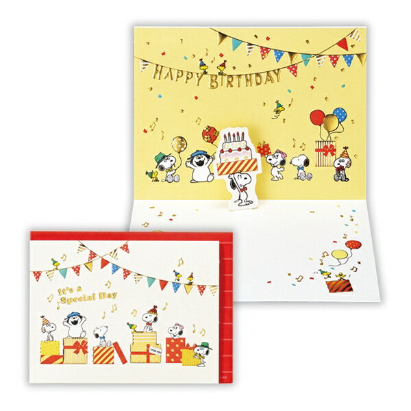 ニホンホールマーク｜Hallmark 誕生日カード　スヌーピー兄弟ボックス2 EAR-816-520 【代金引換配送不可】