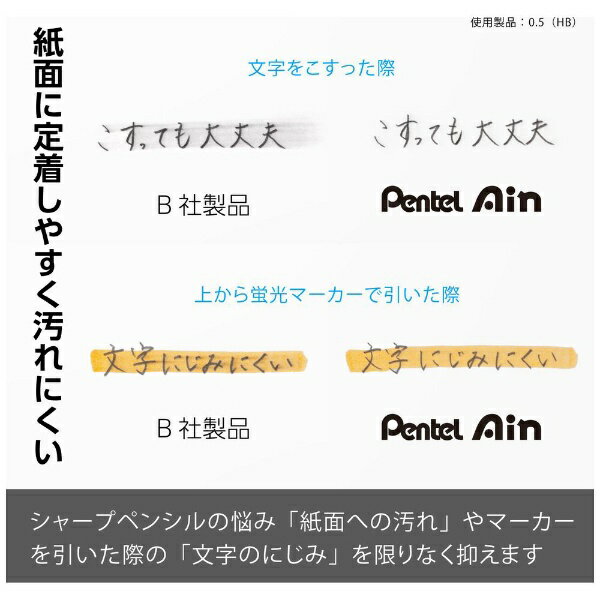 ぺんてる｜Pentel シャープペン芯 ポリシース仕様 [0.9mm/HB] Ain(アイン) XC289-HB