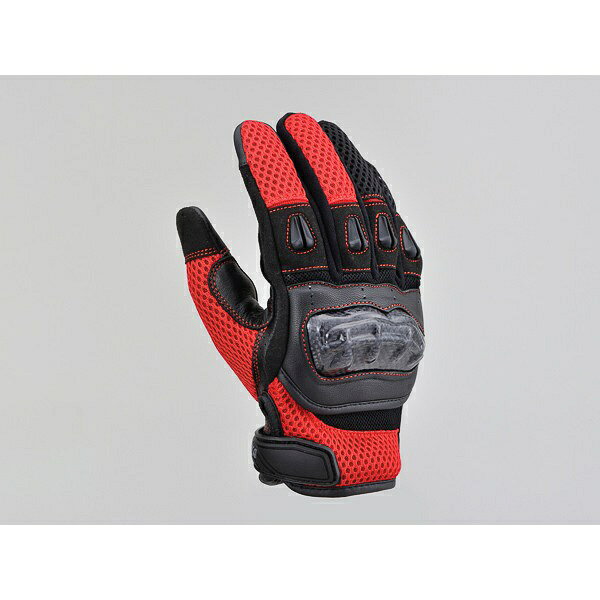 デイトナ｜DAYTONA DG-003　カーボンメッシュグローブ　Sサイズ レッド 32440