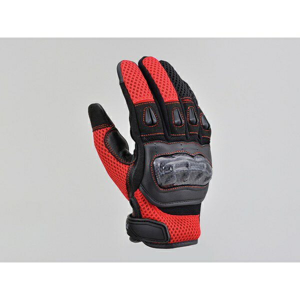 デイトナ｜DAYTONA DG-003　カーボンメッシュグローブ　Mサイズ レッド 32441
