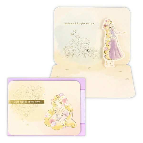 ニホンホールマーク｜Hallmark 多目的カード　ディズニーラプンツェルフラワー2 EAR-817-077 