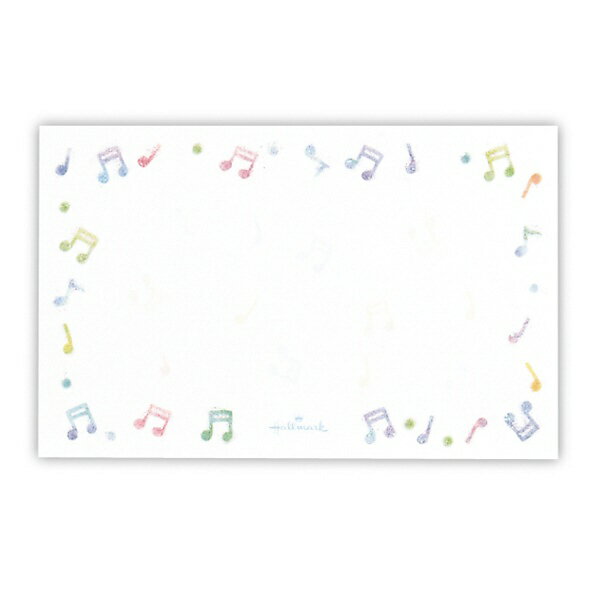 ニホンホールマーク｜Hallmark ミニメッセージカード　カラフル音符3 EPN-818-203 【代金引換配送不可】