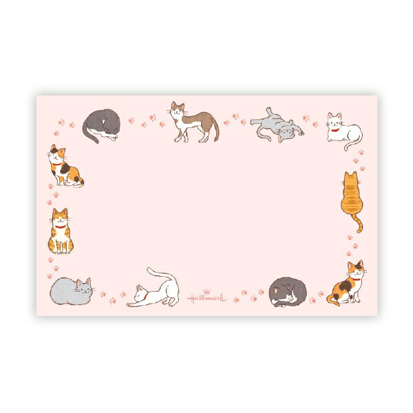 ねこちゃん好きの方にぴったりなミニメッセージカード
