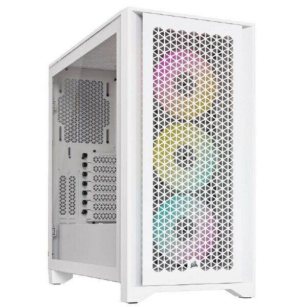 CORSAIR｜コルセア PCケース ATX /Micro ATX /Extended ATX /Mini-ITX 4000D RGB AIRFLOW TRUE WHITE ホワイト CC-9011241-WW