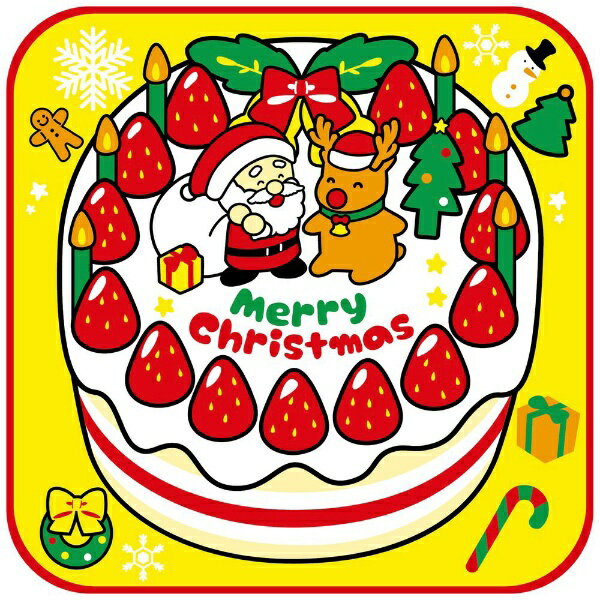 クリスマスケーキ柄のタオルハンカチ！