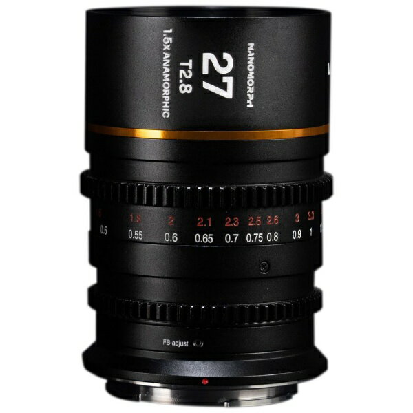 LAOWAå饪 Nanomorph 27mm T2.8 1.5x Cine (Flare color:AMB) MFTڼʡ NANO27MM-T2.8-AMB-MFT [ޥե]