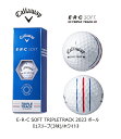 キャロウェイ｜Callaway ゴルフボール 2023 E R C SOFT 360 トラック ホワイト《1スリーブ(3球)/ホワイト》【返品交換不可】