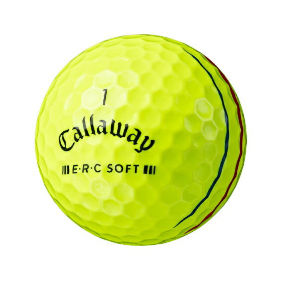 キャロウェイ｜Callaway ゴルフボール E・R・C SOFT 360 トリプル トラック イエロー 6427960038044 [3球（1スリーブ）]【返品交換不可】 2