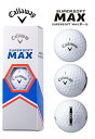 キャロウェイ｜Callaway ゴルフボール SUPERSOFT MAX スーパーソフトマックス《1スリーブ（3球）/ホワイト》 CALLAWAY ホワイト BL CG SUPERSOFT MAX 23 3B PK JV 3球（1スリーブ） /ディスタンス系 【返品交換不可】