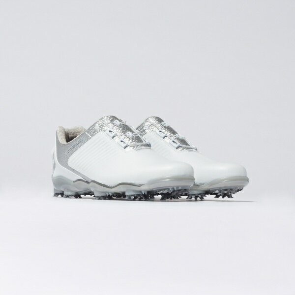 フットジョイ｜FootJoy 27.0cm メンズ ゴルフシューズ MEN’S ドライジョイズ プロ BOA W：3E相当(ホワイト×シルバー) 53391 W090【返品交換不可】 3