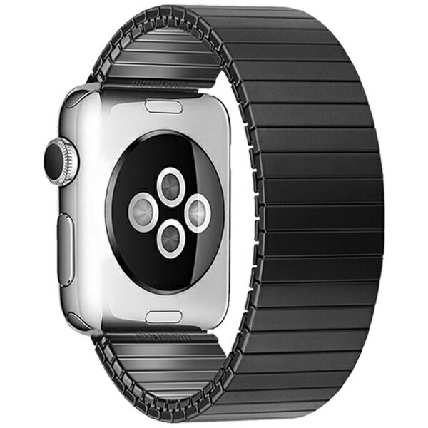 ROA|ロア METAL STRETCH BAND(メタルストレッチバンド)for Apple Watch 49/45/44/42mm(Lサイズ) TF7(ティーエフセブン) ブラック TF21BK44L