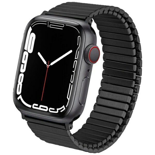 ROA｜ロア METAL STRETCH BAND（メタルストレッチバンド）for Apple Watch 49/45/44/42mm（Lサイズ） TF7（ティーエフセブン） ブラック TF21BK44L