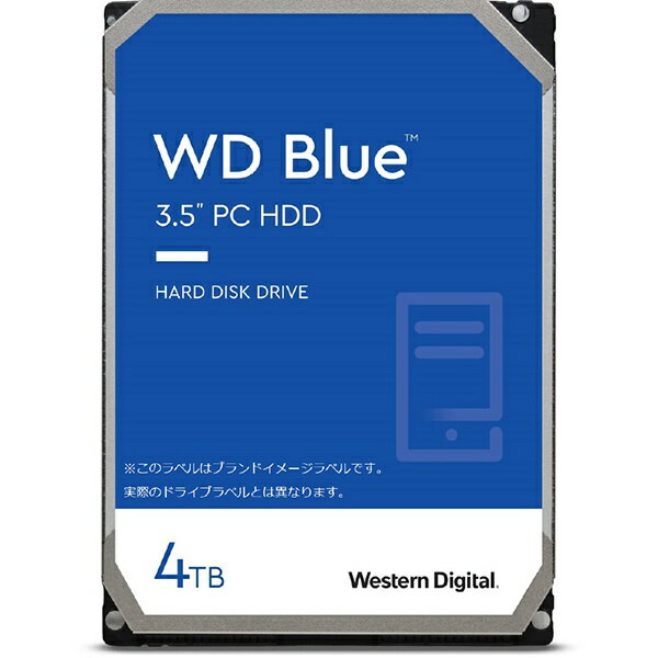 WESTERN DIGITAL｜ウェスタン デジタル WD40EZAX 内蔵HDD SATA接続 WD Blue(256MB/5400RPM/CMR) 4TB /3.5インチ