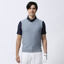 フットジョイ｜FootJoy メンズ FJ-S23-M02 Vネックアーガイルニットベスト(Lサイズ/グレー)80494 グレー 80494【返品交換不可】