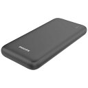 フィリップス｜PHILIPS USB モバイルバッテリー 10000mAh 付属ケーブル:microUSB ブラック DLP1813 USB Power Delivery対応 /3ポート