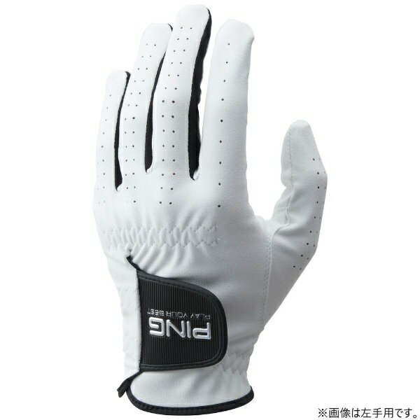 ピン｜PING 【メンズ 右手着用(左利き用)】ゴルフグローブ 合成皮革グローブ (22cm/ホワイト) 36898【返品交換不可】
