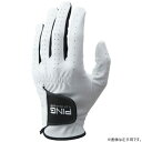 ピン|PING 【メンズ 右手着用(左利き用)】ゴルフグローブ 合成皮革グローブ (23cm/ホワイト) 36898【返品交換不可】