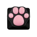 ZOMO｜ゾモ 〔キーキャップ〕ABS Kitty Paw Keycap for Cherry MX Switches ブラック /ピンク zp-abs-kitty-paw-black-pink