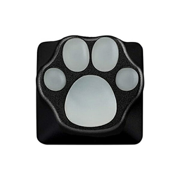 ZOMOb] kL[LbvlAluminum & Silicone Kitty Paw Artisan Keycap Black x Transparent zp-metal-kitty-paw-black-transparent