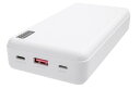 グリーンハウス｜GREEN HOUSE PD対応モバイルバッテリー 20000mAh 付属ケーブル長： 15cm ホワイト GH-BTPC200C-WH USB Power Delivery対応 /2ポート