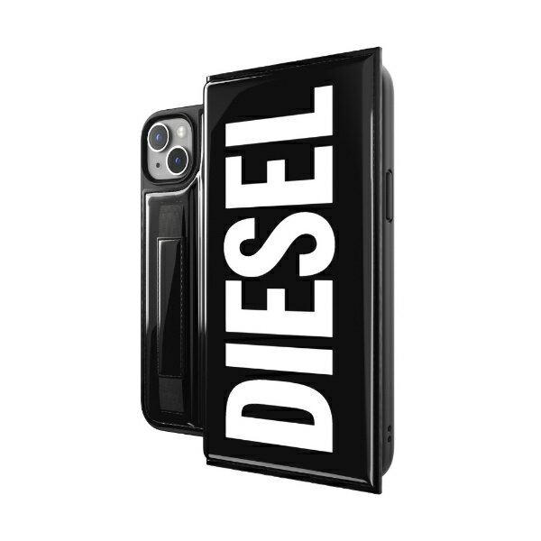 ディーゼル スマホケース メンズ DIESEL｜ディーゼル iPhone 14 Plus 6.7インチ Wallet Case FW22 black/white 51503