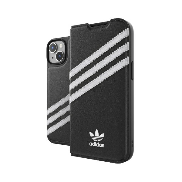 アディダス スマホケース メンズ アディダス｜adidas iPhone 14 6.1インチOR Booklet Case PU FW22 black/white 50195