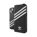 アディダス｜adidas iPhone 14 6.1インチOR Booklet Case PU FW22 black/white 50195