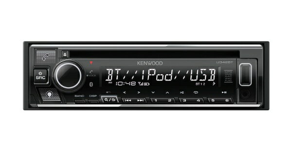 ケンウッド｜KENWOOD CD/USB/iPod/Bluetoothレシーバー MP3/WMA/AAC/WAV/FLAC対応 U342BT