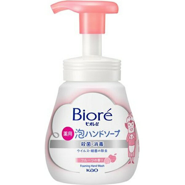 花王｜Kao Biore ビオレu 泡ハンドソープ ポンプ 本体 240mL フルーツの香り