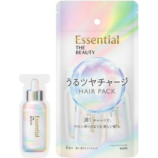 花王｜Kao Essential（エッセンシャル）ザビューティ 髪のキメ美容 うるツヤチャージヘアパック 9g×6包