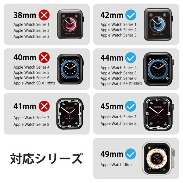 楽天ビック(ビックカメラ×楽天)のELECOM｜エレコム アップルウォッチ バンド Apple Watch Ultra 3 / SE 第3世代 / Series 11 / 10 / 9 / 8 / 7 / 6 / 5 / 4 [ 49 46 45 44 42mm ] ファブリック 面ファスナー式 ベルト ブラック ブラック AW-45BDFBBK｜アングル3