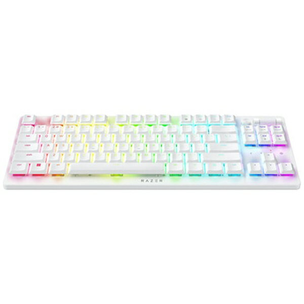 RAZER｜レイザー ゲーミングキーボード DeathStalker V2 Pro Tenkeyless(赤軸・英語配列) ホワイト RZ03-04373500-R3M1 [有線・ワイヤレス /Bluetooth・USB]