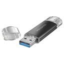 I-O DATA｜アイ・オー・データ USBメモリ (Chrome/Android/iPadOS/Mac/Windows11対応) ブラック U3C-STD128G/K [128GB /USB TypeA＋USB TypeC /USB3.2 /キャップ式]