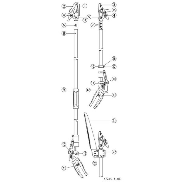 ���륹�����ݥ졼������ARS ���륹 999LCS14 150S-1.8D ��ž���꡼�֥ͥ�
