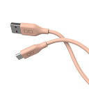 【エントリーで最大10万ポイント還元|5/6迄】 CIO|シーアイオー シリコンケーブル USB-A to C 1m ピンク CIO-SL30000-AC1-PK(2)