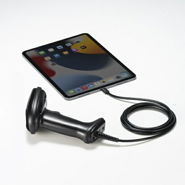 【エントリーで最大2万ポイント当たる｜2/25まで】 サンワサプライ｜SANWA SUPPLY バーコードリーダー [USB-C /2次元対応] (Android/iPadOS/Windows11対応) BCR-TC2D1BK