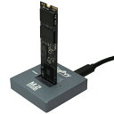 GROOVY｜グルービー UD-M2ST SSDスタンド USB-A接続 M.2 STAND(Mac/Windows11対応) ブラック [M.2対応 /SATA＋NVMe /1台]