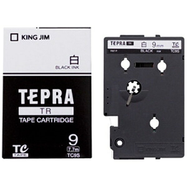 キングジム｜KING JIM TRテープカートリッジ　白ラベル TC9S-H