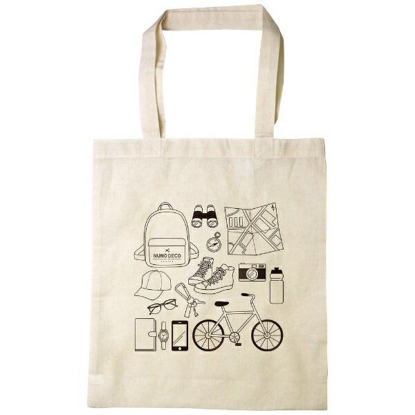 KAWAGUCHI｜カワグチ ヌノデコ コットンバッグ きなり トラベル 15-332