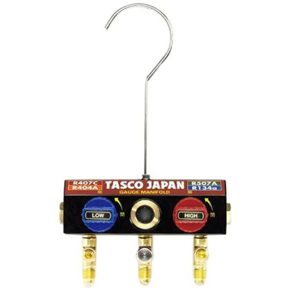 ●入数（個）： 1●R404A、R407C、R507A、R134a用●ボール弁式開閉バルブ●ゲージ取付ネジ： 1/8 NPT●接続ポート： 5/16 フレア●ゲージマニホールド： TA124W-1、TA124WH-1、TA124EK-1、TA124EKH-1、TA124HWそれぞれの共通ボディです。