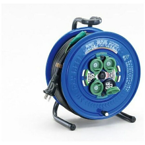 イチネンTASCO｜ICHINEN TASCO 屋外型接地付コードリール 30m 1巻 TA649SG