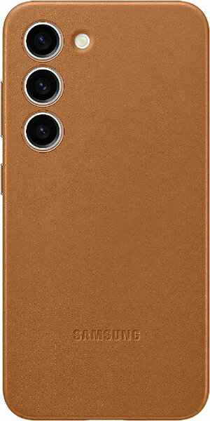 GALAXY｜ギャラクシー サムスン純正 Galaxy S23 Leather Case キャメル EF-VS911LAEGJP