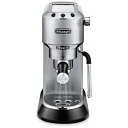 デロンギ｜Delonghi エスプレッソ カプチーノメーカー デディカ アルテ メタルシルバー EC885J-M