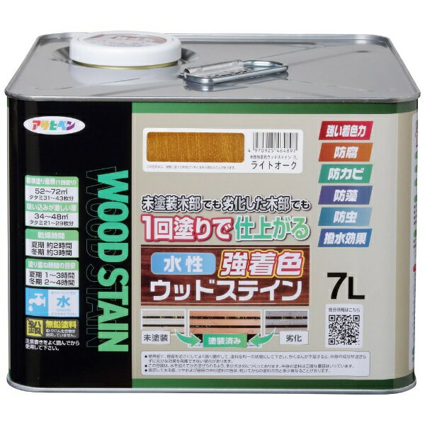 【エントリーで最大全額ポイント還元｜2/5まで】 アサヒペン｜Asahipen AP 水性強着色ウッドステイン 7..