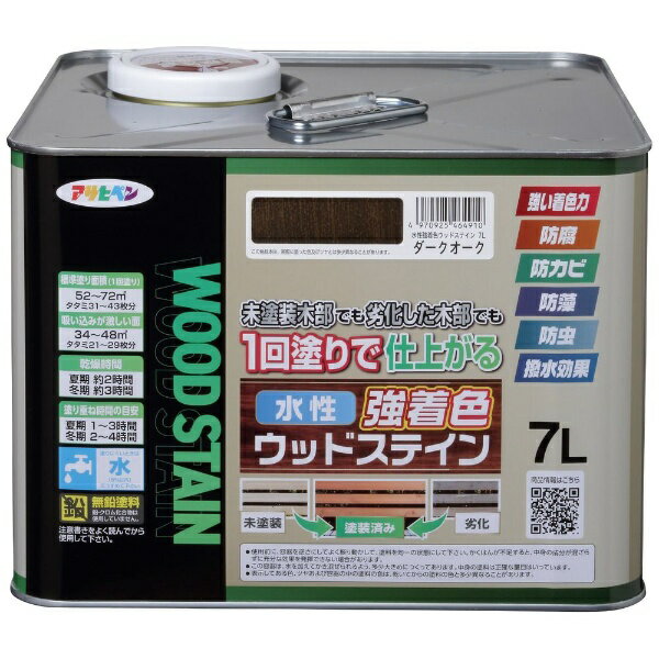 ●着色力が強く、1回塗りで仕上がる木部専用塗料。